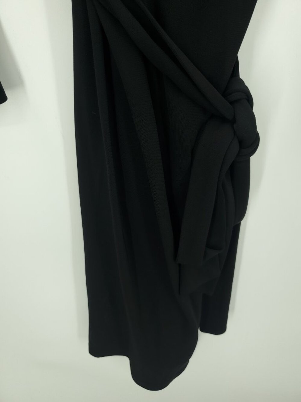 Diane Von Furstenberg 3/4 Sleeve True Wrap Dress 10 Black - Picture 8 of 14